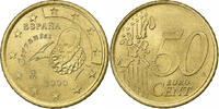 Spain 50 Euro Cent Juan Carlos I, Madrid, Brass, KM:1045 -