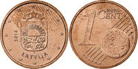 Latvia Euro Cent Stuttgart, Copper Plated Steel, KM:150 -