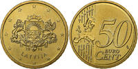 Latvia 50 Euro Cent Stuttgart, Brass, KM:155 -
