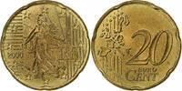 France 20 Euro Cent Paris, Brass, KM:1411 -