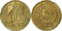 France 20 Euro Cent Paris, Brass, KM:1411 -