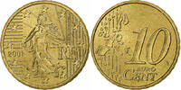 France 10 Euro Cent Paris, Brass, KM:1285 -