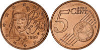 France 5 Euro Cent Paris, Copper Plated Steel, KM:1284 -