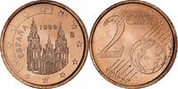 Spain 2 Euro Cent Juan Carlos I, Madrid, Copper Plated Steel -