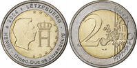 Luxembourg 2 Euro Henri, Utrecht, Bi-Metallic, KM:85 -