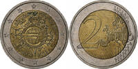 France 2 Euro 10 Jahre Euro, Paris, Bi-Metallic, KM:1846 -
