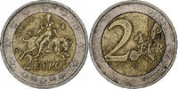 Greece 2 Euro Athens, Bi-Metallic, KM:188 -