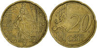 France 20 Euro Cent Paris, Brass, KM:1411 -