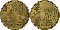 France 10 Euro Cent Paris, Brass, KM:1410 -