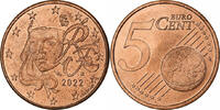 France 5 Euro Cent Copper Plated Steel, Gadoury:3, KM:1284 -