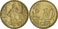 France 10 Euro Cent Paris, Brass, KM:1410 -