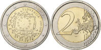 Slovenia 2 Euro Drapeau européen, Bi-Metallic, KM:New -