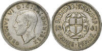 Great Britain 3 Pence George VI, Silver, KM:848 -