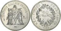 France 50 Francs Coin, Hercule, Paris, série FDC, Silver -