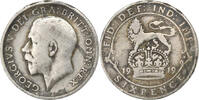 Great Britain 6 Pence George V, Silver, KM:813 -