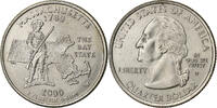 United States Quarter Massachusetts, Denver, Copper-Nickel Clad Copper -