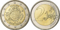 Spain 2 Euro Juan Carlos I, 10 years euro, Madrid, Bi-Metallic -