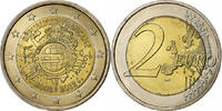 France 2 Euro 10 Jahre Euro, Paris, Bi-Metallic, KM:1846 -