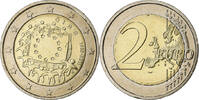 Ireland 2 Euro Flag, Bi-Metallic -
