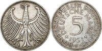 GERMANY - FEDERAL REPUBLIC 5 Mark Stuttgart, Silver, KM:112.1 -