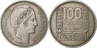 Algeria 100 Francs Paris, Copper-nickel, KM:93 -