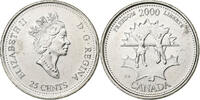Canada 25 Cents Elizabeth II, Royal Canadian Mint, Silver -