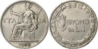 Italy Lira Vittorio Emanuele III, Rome, Nickel, KM:62 -