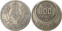 Tunisia 100 Francs Muhammad al-Amin Bey, Copper-nickel -