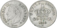 France 20 Centimes Napoleon III, Napoléon III, Paris, Silver -