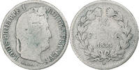 France 1/2 Franc Louis-Philippe, Lille, Silver, Le -