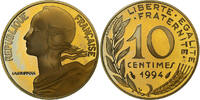 France 10 Centimes Coin, Marianne, Paris, Proof -