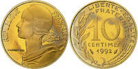 France 10 Centimes Marianne, Paris, BE, Aluminum-Bronze, KM:929 -