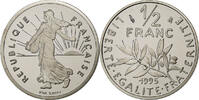 France 1/2 Franc Semeuse, Paris, Proof, Nickel, Gadoury:429a -
