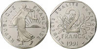 France 2 Francs Semeuse, Paris, BE, Nickel, Gadoury:547b -