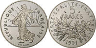 France 5 Francs Semeuse, Paris, Proof, Nickel Clad Copper-Nickel -