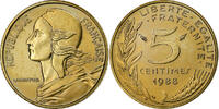 France 5 Centimes Marianne, Paris, série FDC, Aluminum-Bronze -