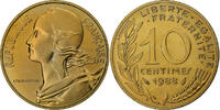 France 10 Centimes Marianne, Paris, FDC, Aluminum-Bronze -