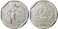 France 2 Francs Semeuse, Paris, FDC, Nickel, Gadoury:547 -