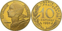 France 10 Centimes Marianne, Paris, Proof, Aluminum-Bronze -