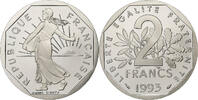 France 2 Francs Semeuse, Paris, Proof, Nickel, KM:942.2 -