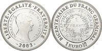 France 1 1/2 Euro Bicentenaire du franc germinal, BE, Monnaie de Paris -