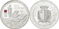 Malta 10 Euro WW1 100th anniversary, Silver -
