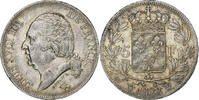 France 5 Francs Louis XVIII, Louis XVIII, Lille, Silver -