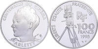 France 100 Francs Arletty, Centenaire du Cinéma, MDP, Silver -
