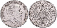 German States 5 Mark BADEN, Friedrich I, Silver, KM:274 -