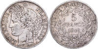 France 5 Francs Cérès, Strasbourg, Silver, Gadoury:719 -