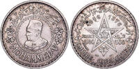 Morocco 500 Francs Mohammed V, Paris, Silver, KM:54 -