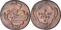 Italy 2 Soldi GORIZIA, Francesco II, Smolník, Copper, KM:44 -