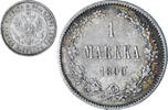 Finland Markka Alexander III, Helsinki, Silver, KM:3.2 -