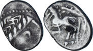 Denier au cheval et au caducée Allobroges, Silver -